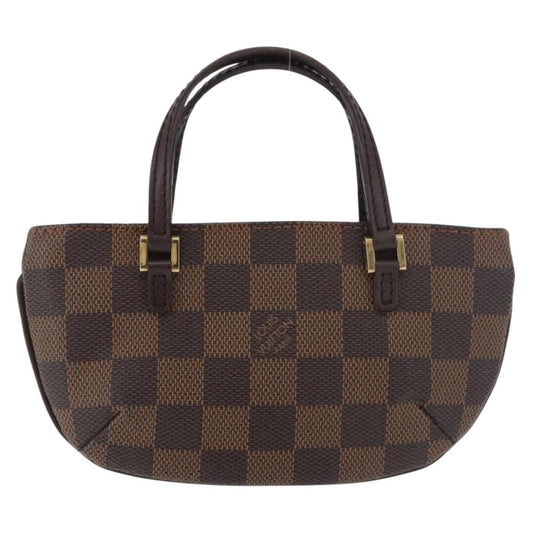 Louis Vuitton Manosque Pochette Damier, Brown, Canvas, Clutch