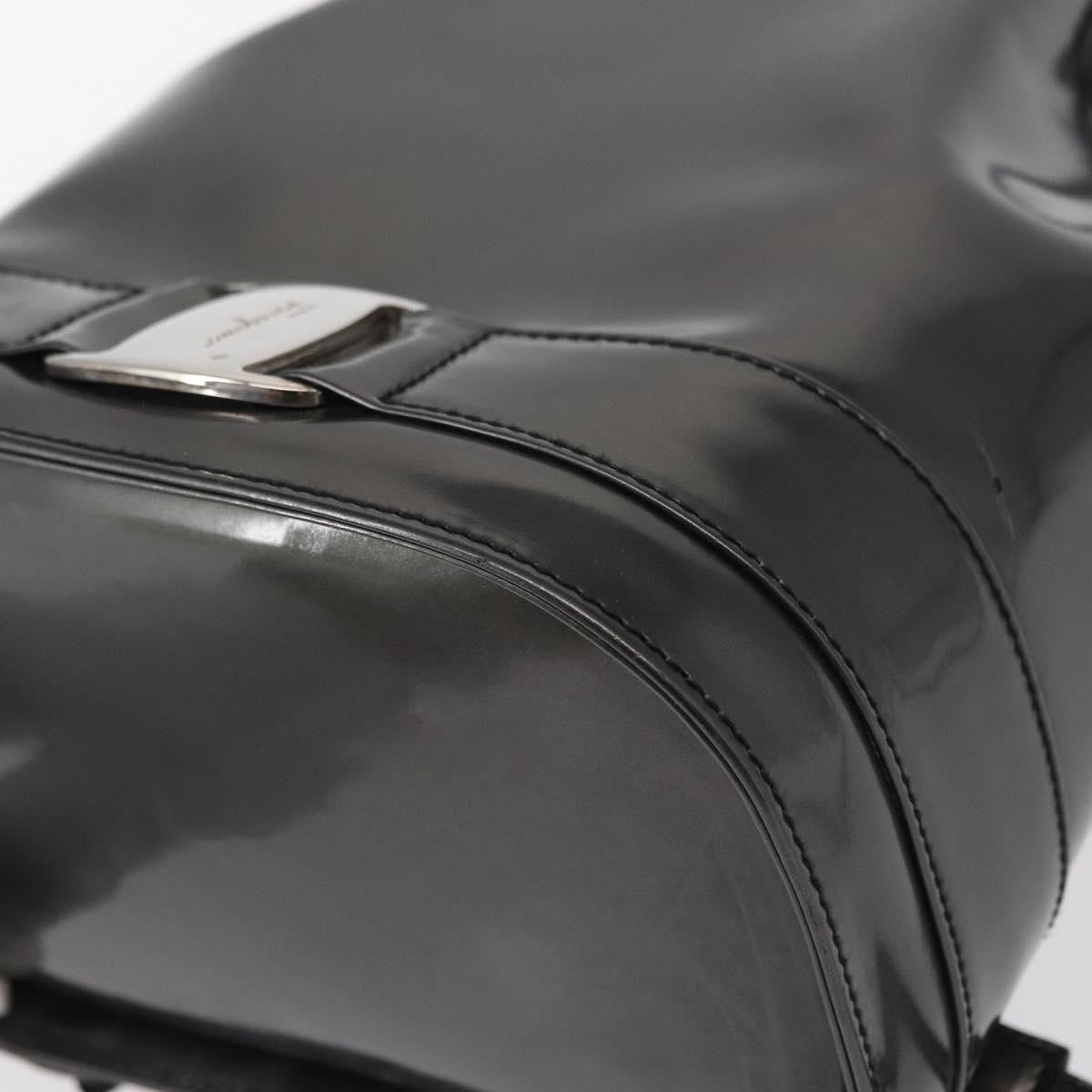 Salvatore Ferragamo Vala Backpack Leather, BLACK, LEATHER, Backpack