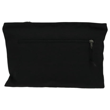 Balenciaga Logo Pouch Canvas, BLACK, CANVAS, Clutche & pouche