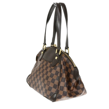 Louis Vuitton Verona Handbag Damier, BROWN, CANVAS, Shoulder bag