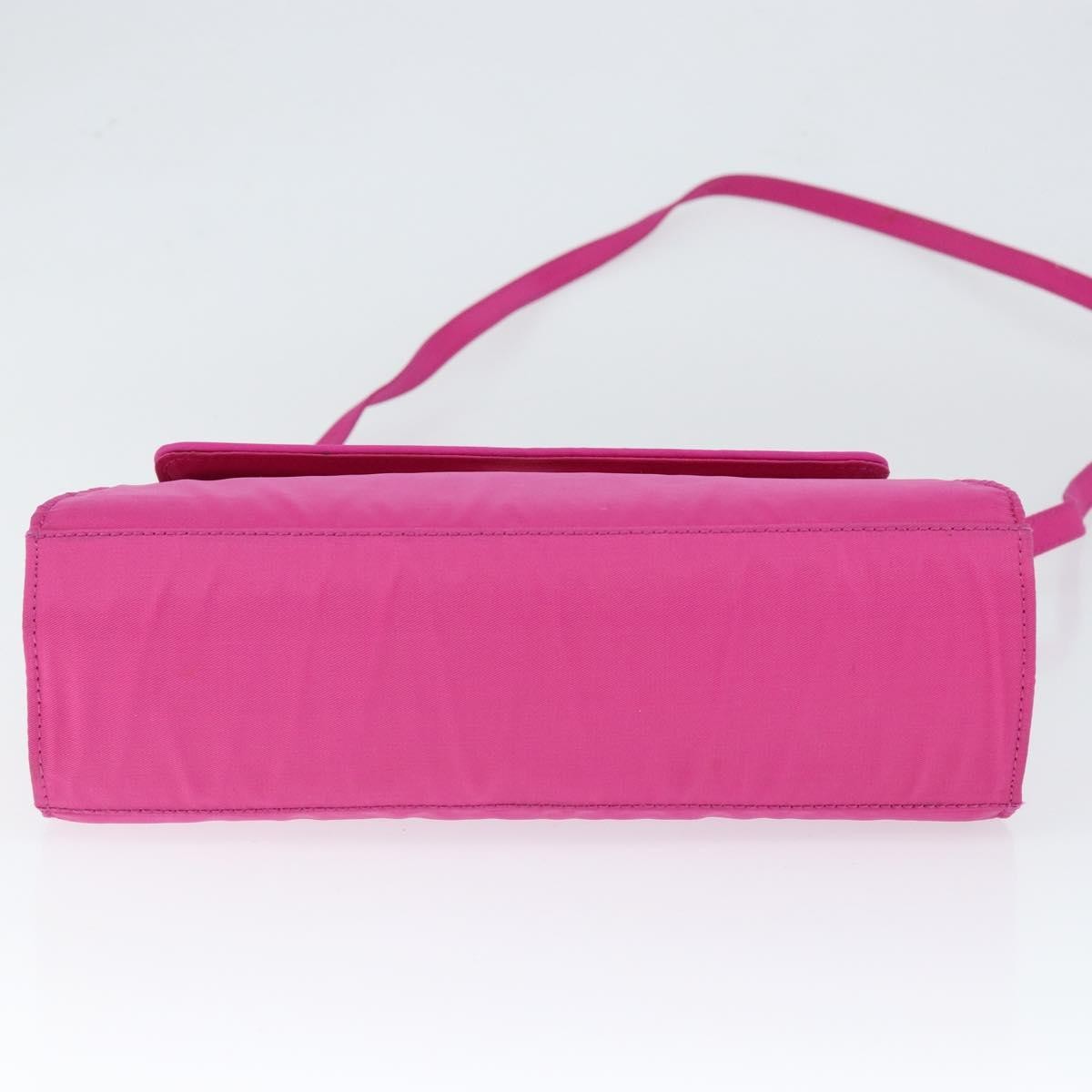 Fendi Top Handle Flap Bag Nylon, PINK, NYLON, Handbag