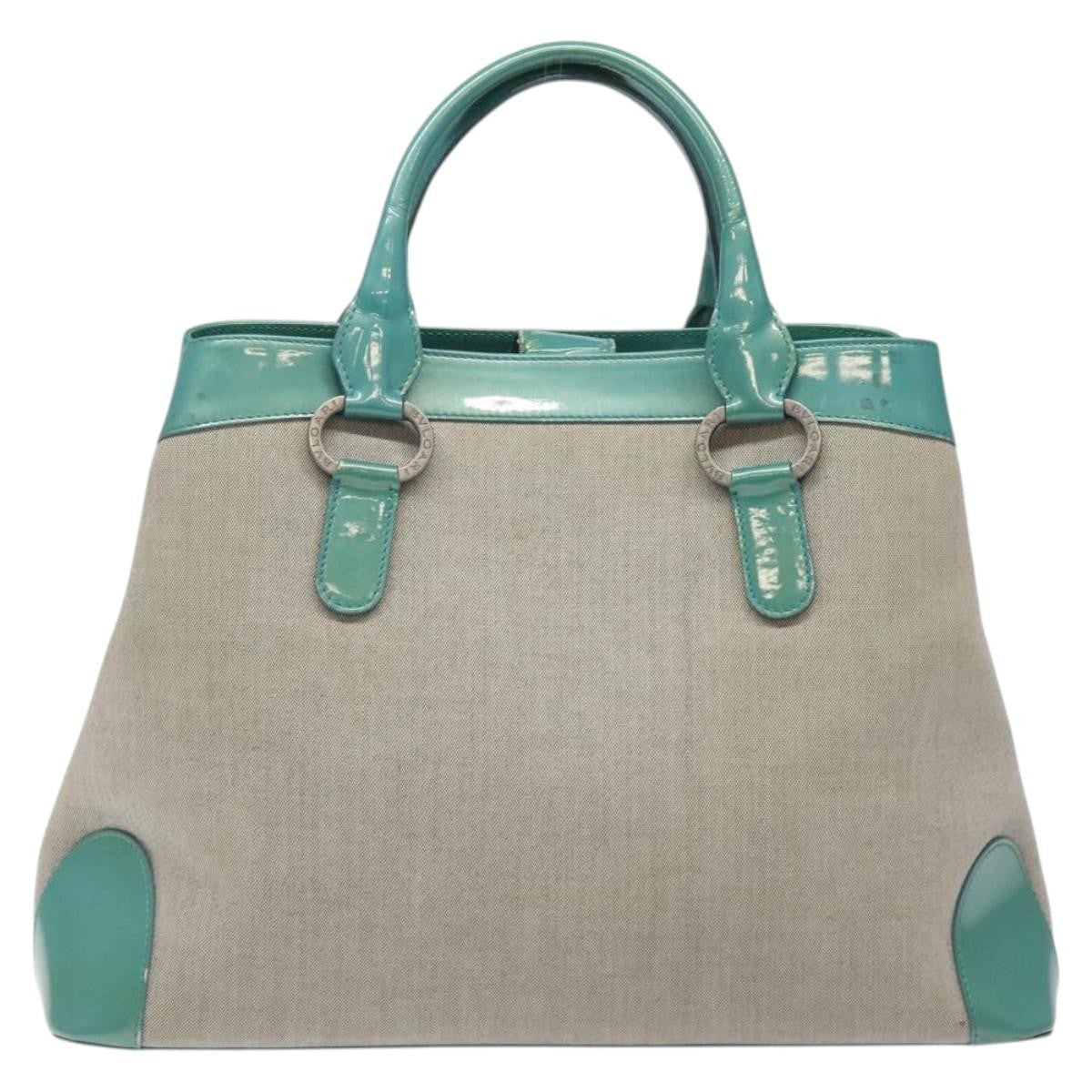 Bvlgari Tote bag Canvas, GRAY, CANVAS, Tote bag