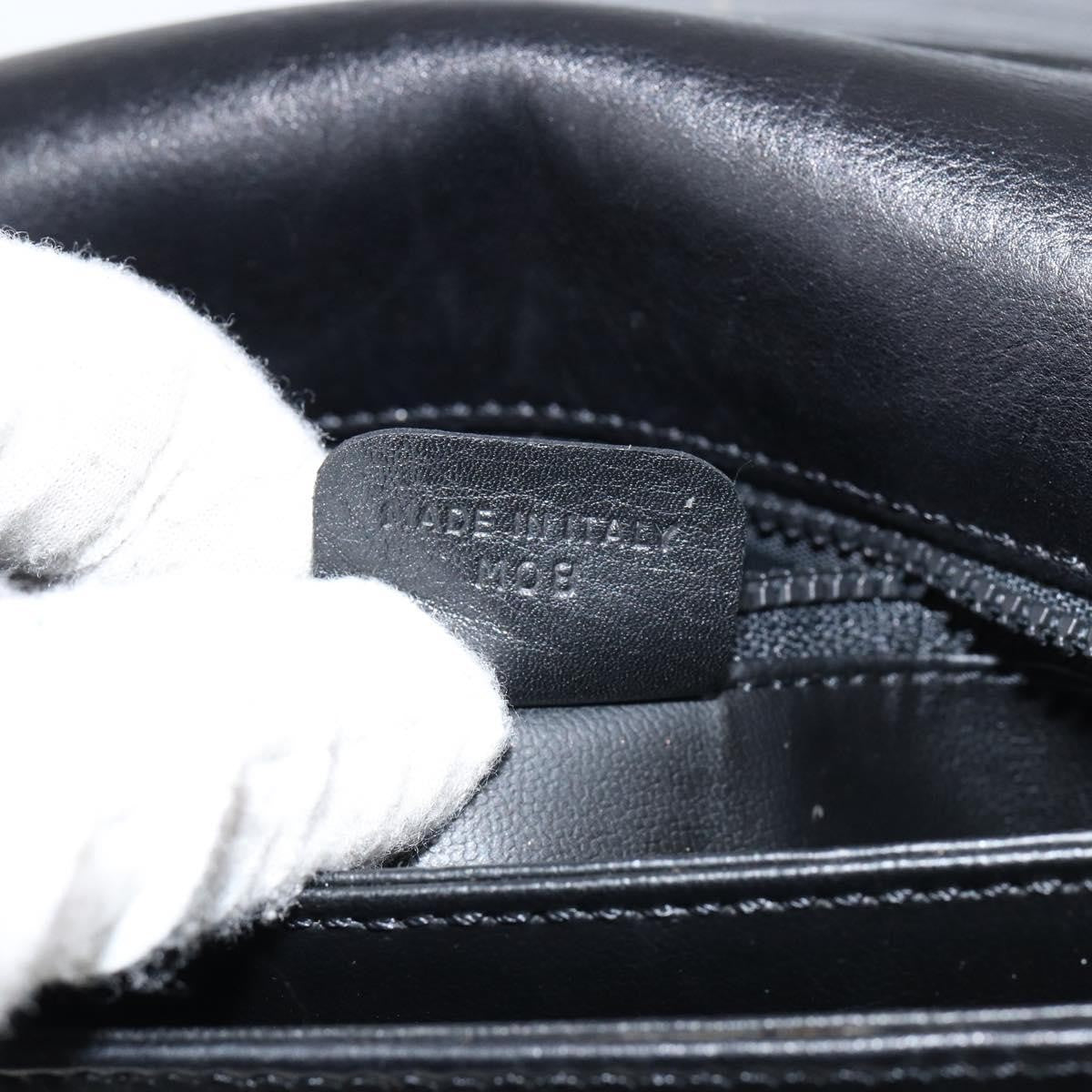 Celine Vintage Flap Shoulder Bag Leather, NAVY, LEATHER, Shoulder bag