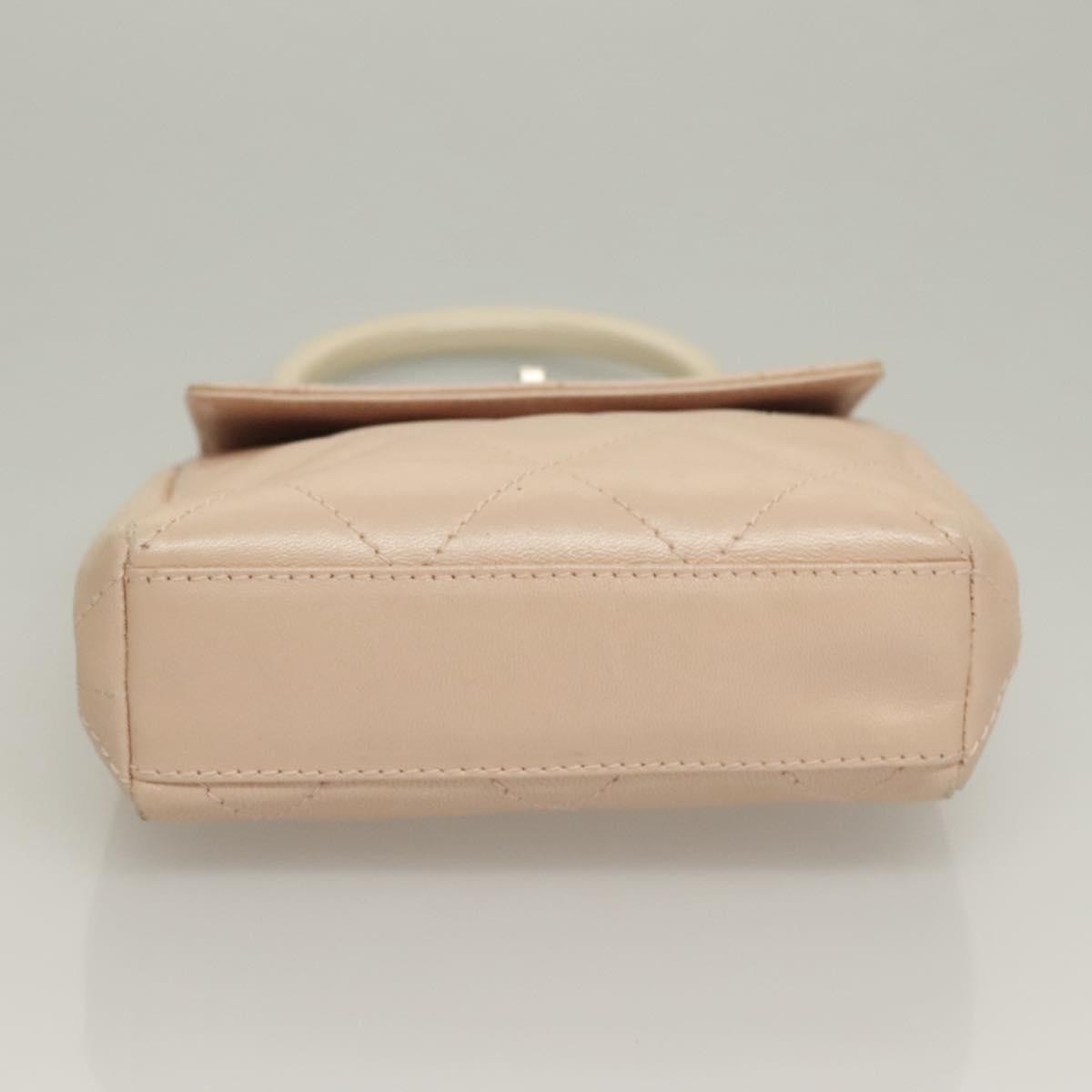 Chanel Vintage Clutch Leather, BEIGE, LEATHER, Clutche & pouche