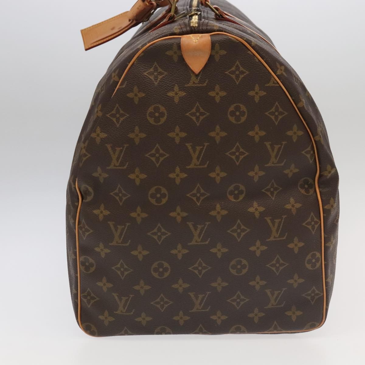 Louis Vuitton Keepall Bag Monogram Canvas, BROWN, CANVAS, Travel bag