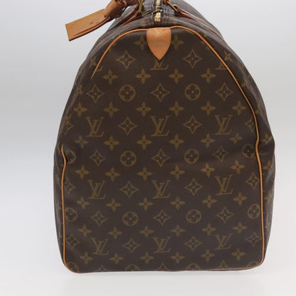 Louis Vuitton Keepall Bag Monogram Canvas, BROWN, CANVAS, Travel bag