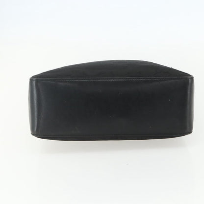 Gucci Vintage Zip Hobo GG Canvas and Leather, BLACK, CANVAS, Shoulder bag