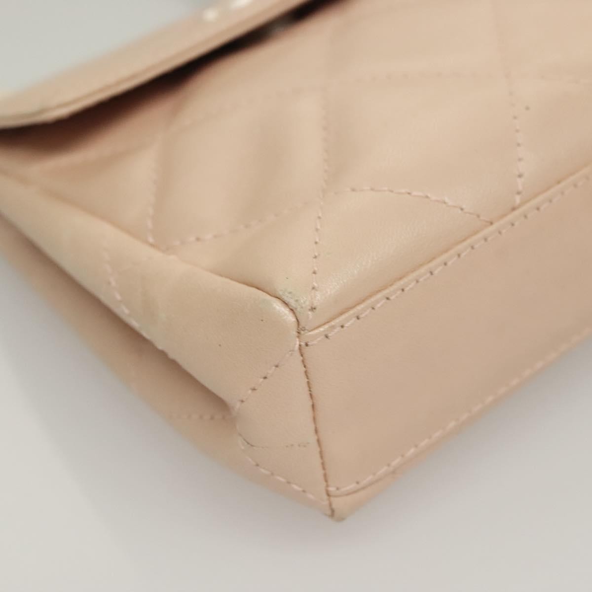 Chanel Vintage Clutch Leather, BEIGE, LEATHER, Clutche & pouche