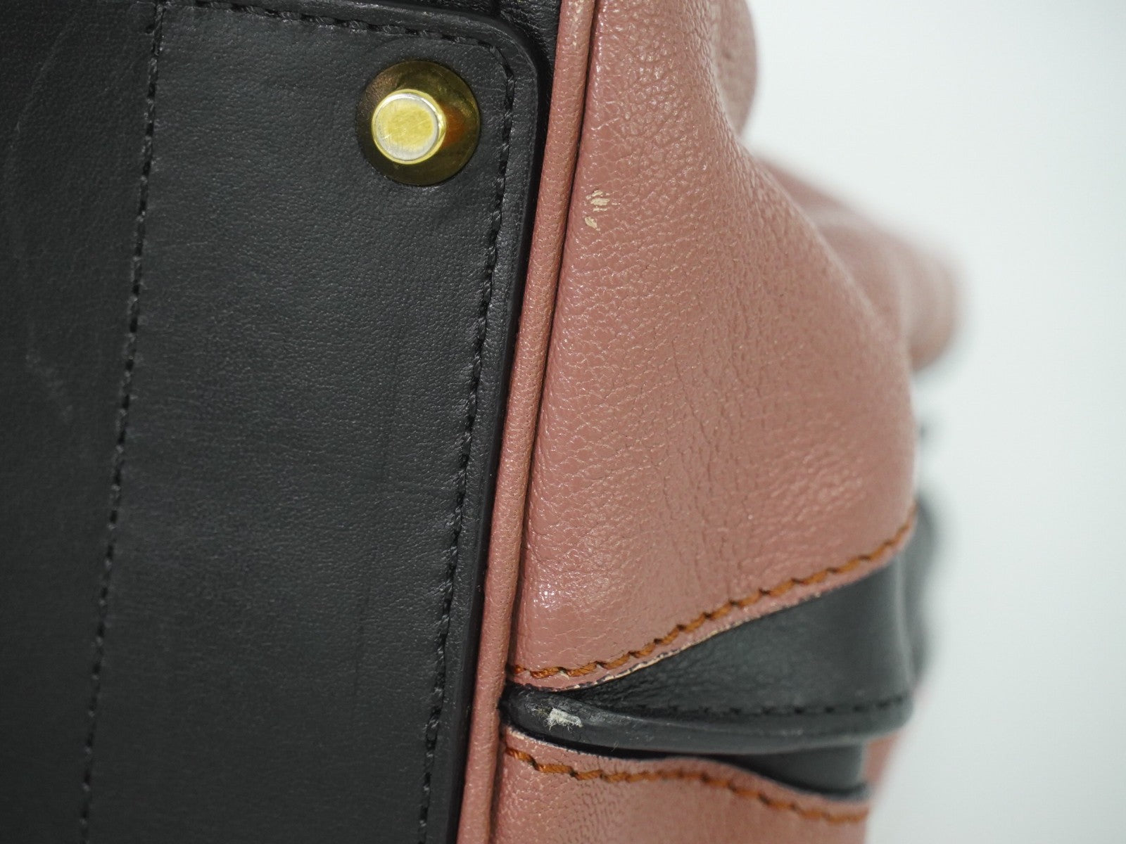 Chloe Alice Satchel Leather, PINK, LEATHER, Handbag