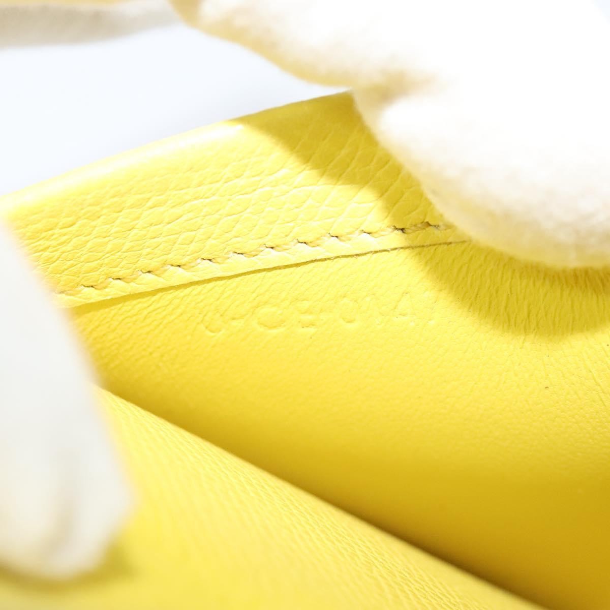 Celine Trotteur Crossbody Bag Grainy Leather, YELLOW, LEATHER, Crossbody bag