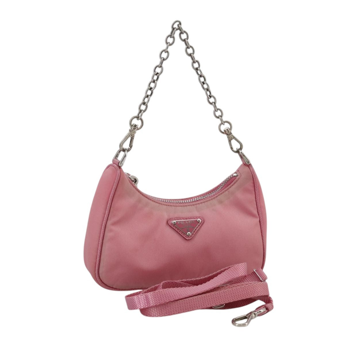 Prada Re-Edition Shoulder Bag Tessuto, PINK, NYLON, Shoulder bag