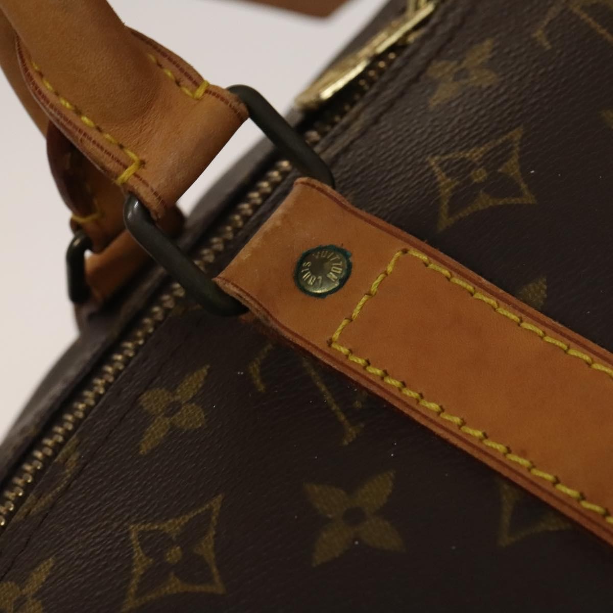 Louis Vuitton Keepall Bag Monogram Canvas, BROWN, CANVAS, Travel bag