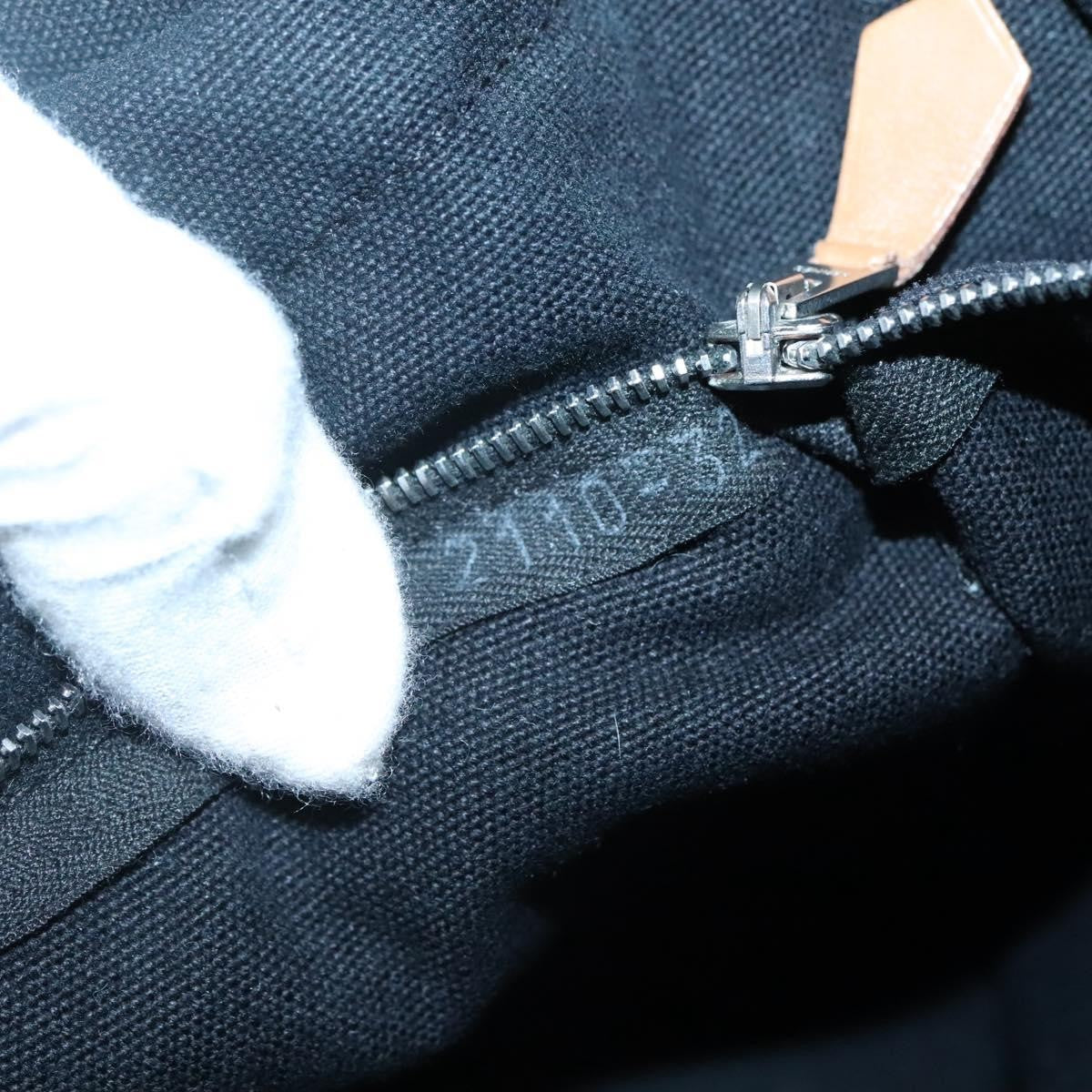 Hermes Fourre Tout Tote Canvas, BLACK, CANVAS, Tote bag