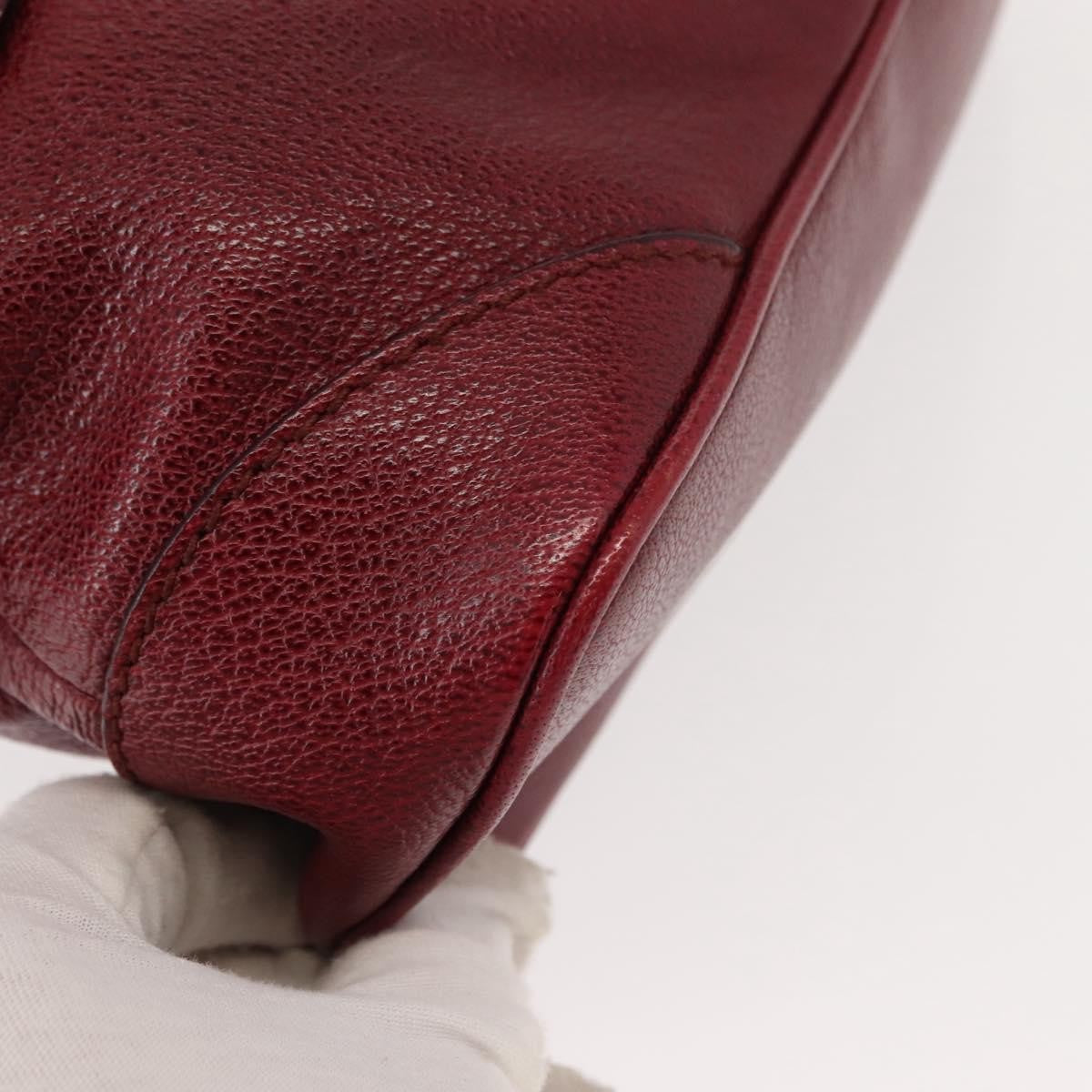 Burberry Shoulder Bag Leather, RED, LEATHER, Shoulder bag