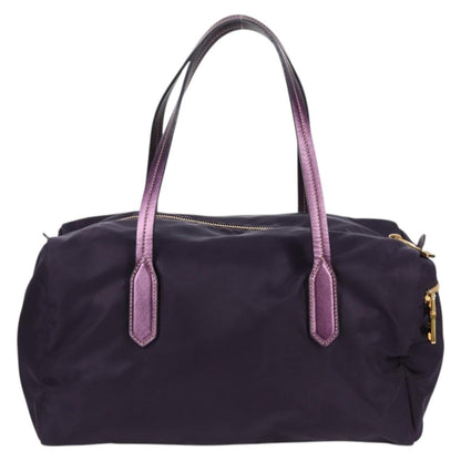 Prada Vintage Boston Bag Nylon, PURPLE, NYLON, Bag
