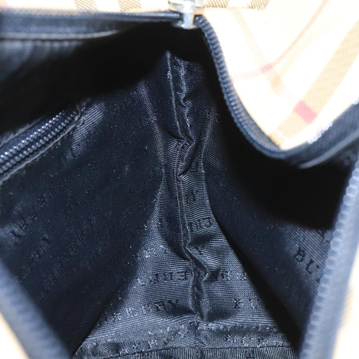 Burberry Nova Handbag Check Pattern, BEIGE, CANVAS, Handbag