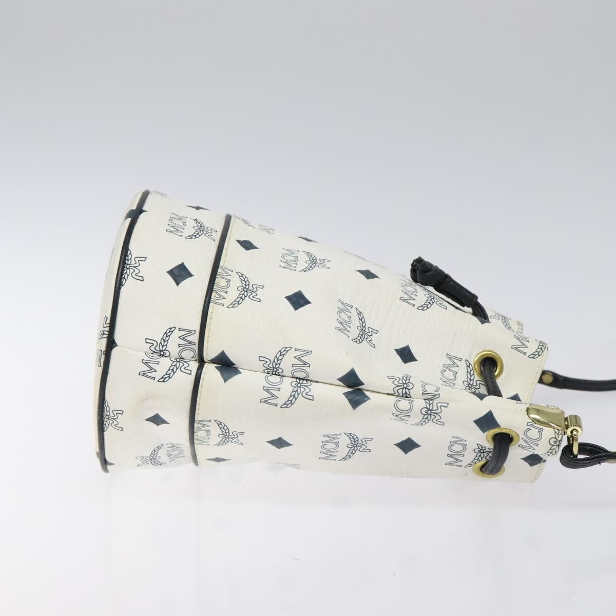 MCM Visetos Shoulder bag PVC, White, PVC, Shoulder Bag