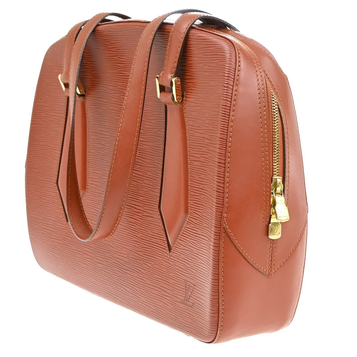 Louis Vuitton Voltaire Handbag Epi leather, BROWN, LEATHER, Handbag