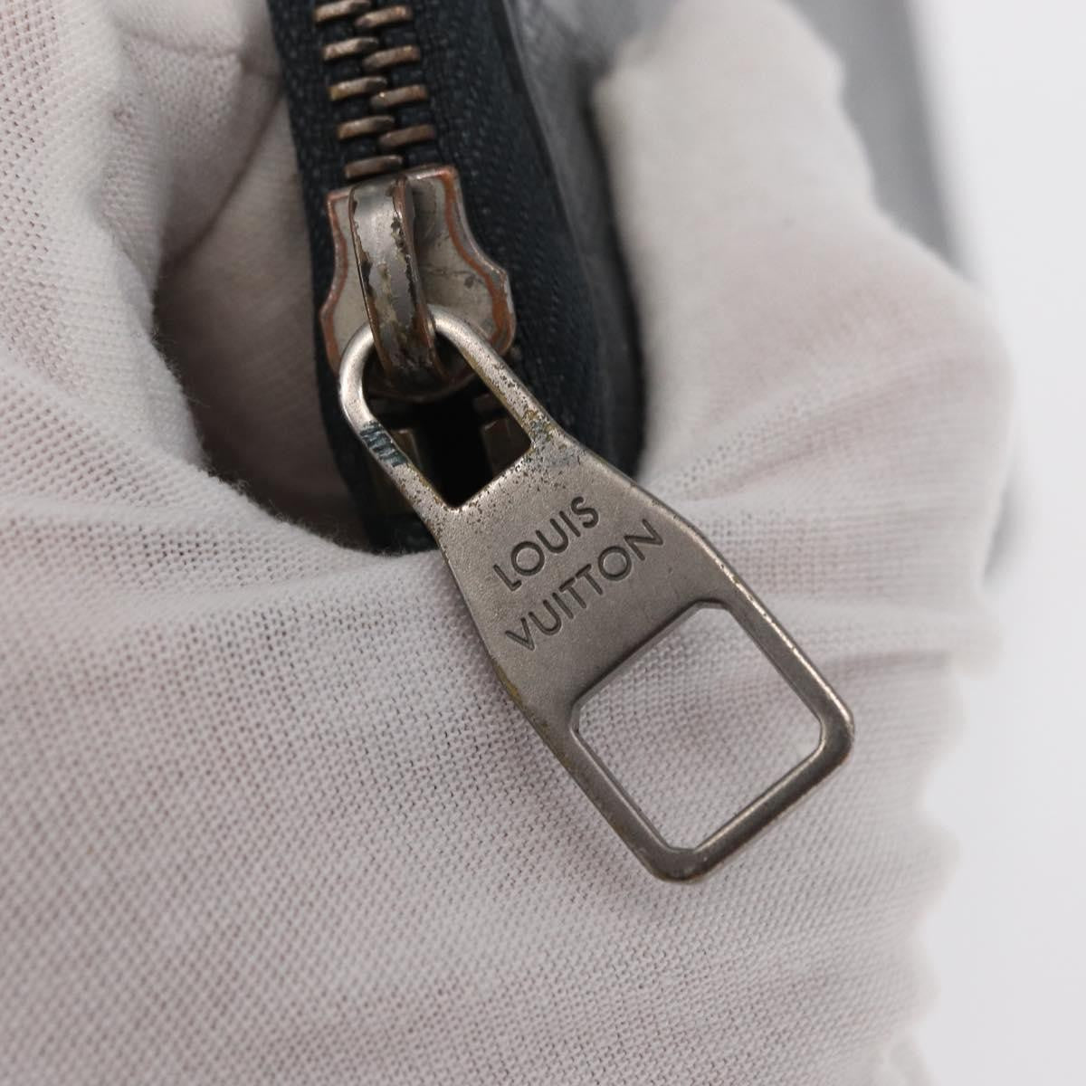 Louis Vuitton Zippy wallet vertical Damier Infini Leather, NAVY, LEATHER, Wallets