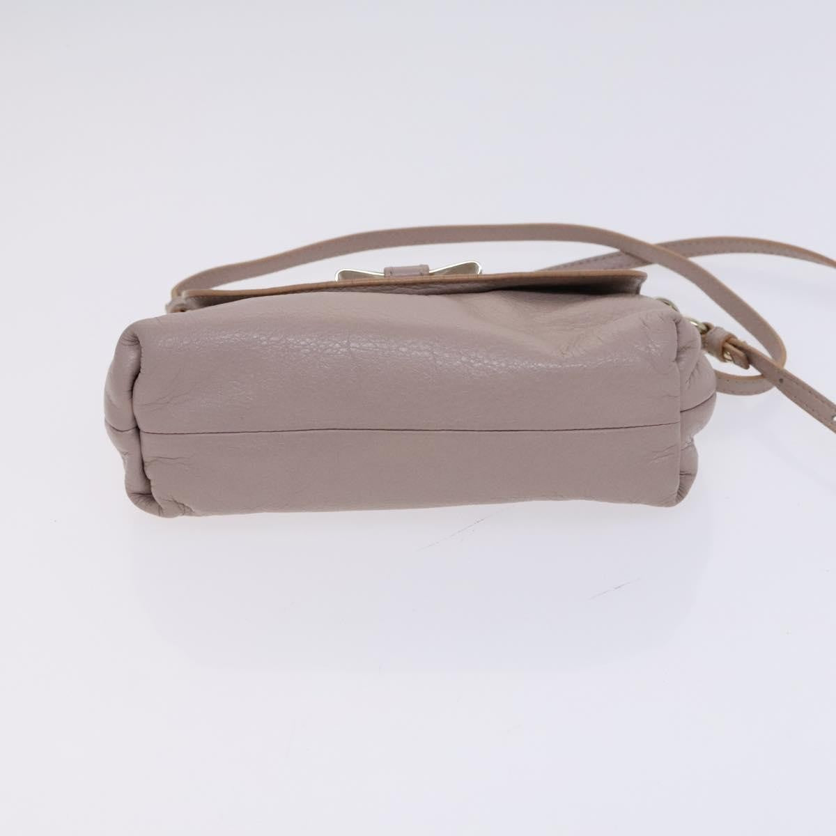 Chloe Lily Shoulder bag Leather, BEIGE, LEATHER, Shoulder bag