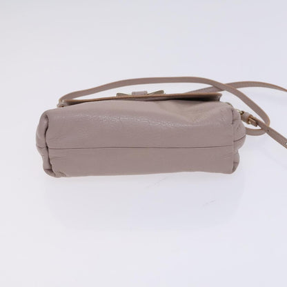 Chloe Lily Shoulder bag Leather, BEIGE, LEATHER, Shoulder bag