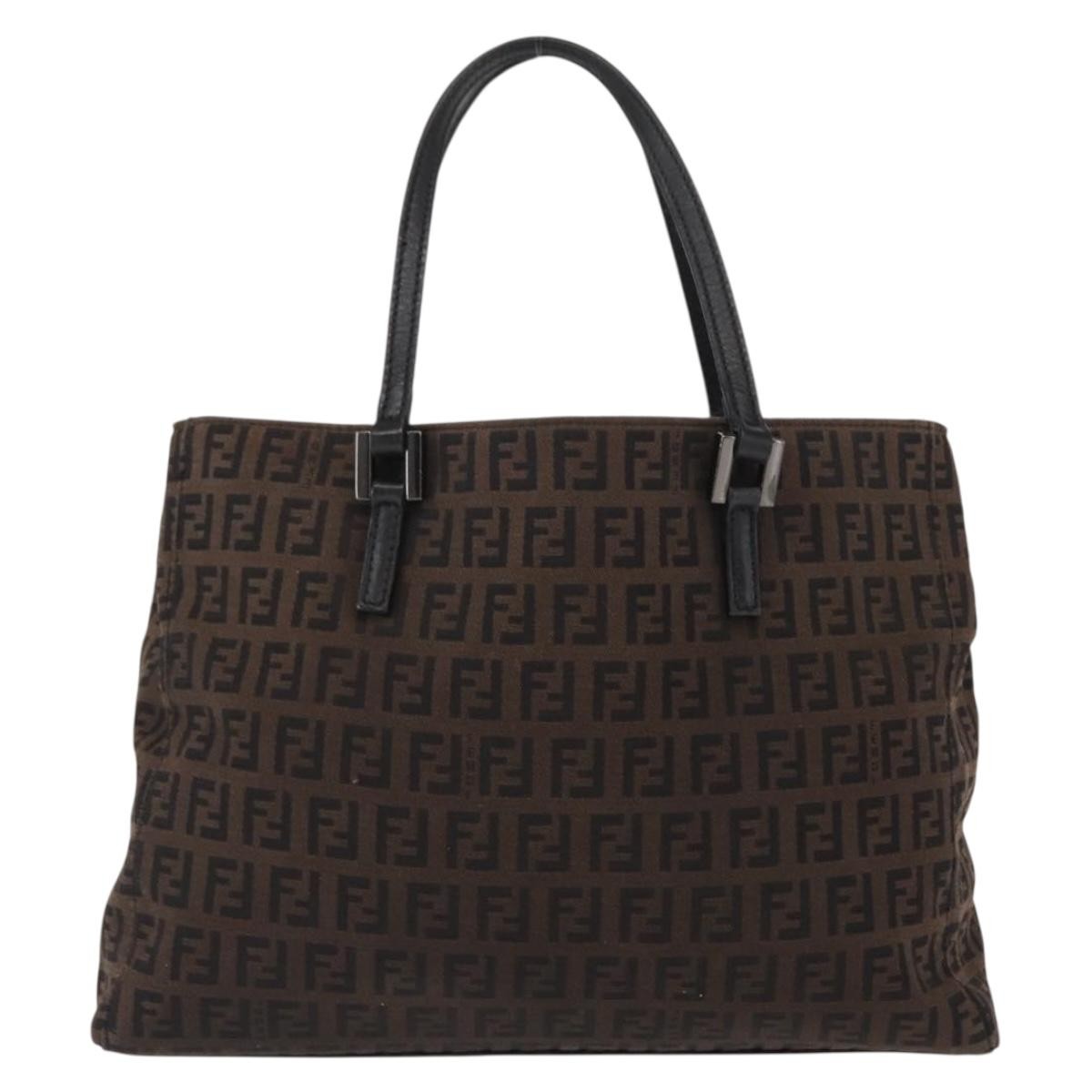Fendi Zucca Tote bag Canvas, BROWN, CANVAS, Tote bag