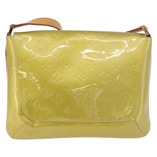 Louis Vuitton Thompson Street Handbag Monogram Vernis, Gray, Patent Leather, Shoulder Bag