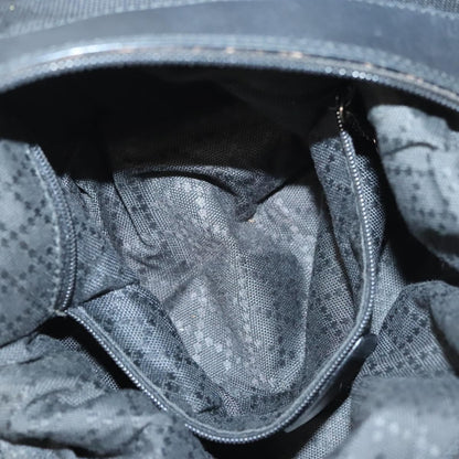 Gucci Vintage Bamboo Handle Bag Nylon, BLACK, NYLON, Handbag