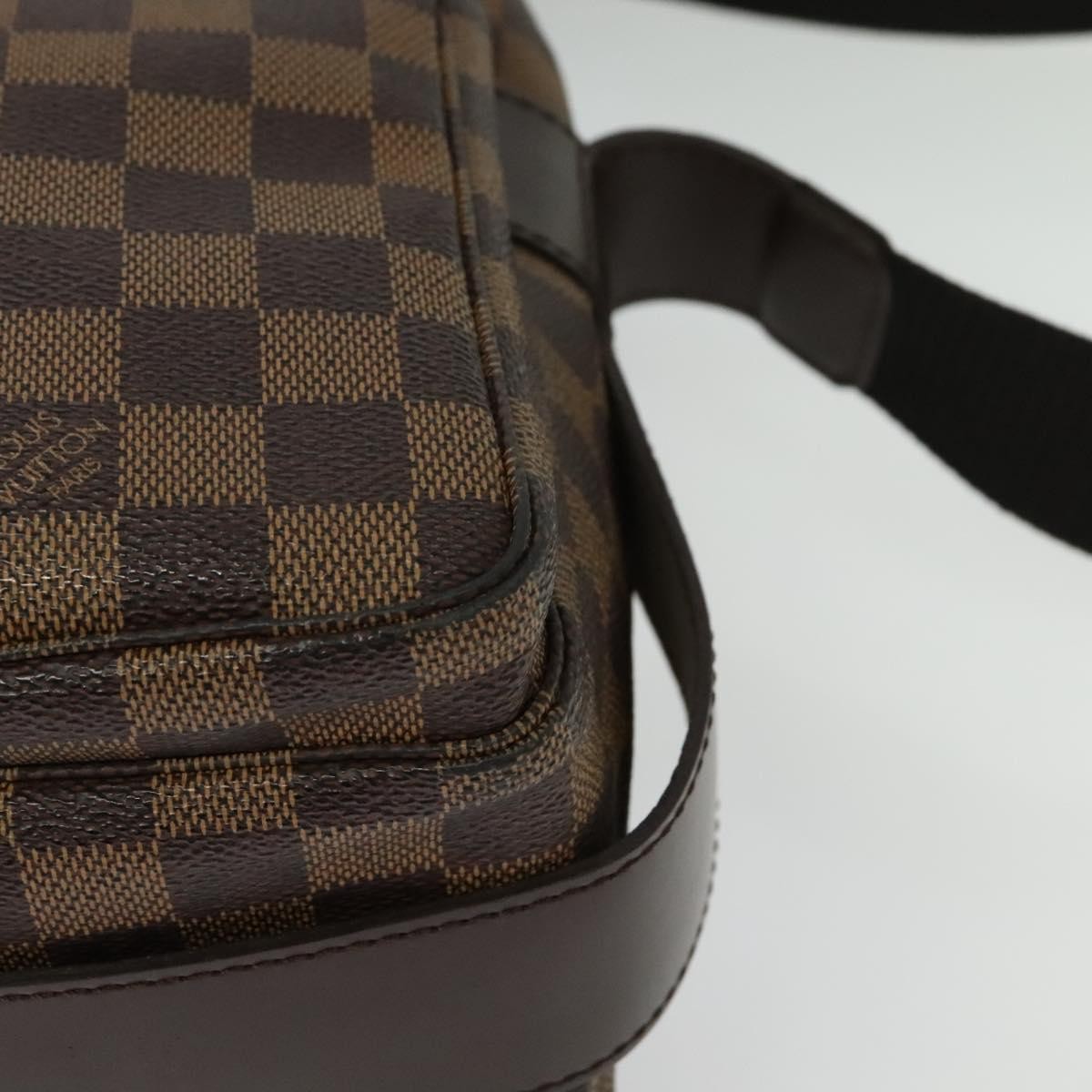Louis Vuitton Naviglio Handbag Damier, BROWN, CANVAS, Shoulder bag