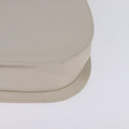 Salvatore Ferragamo Gancini handbag Leather, WHITE, LEATHER, Handbag