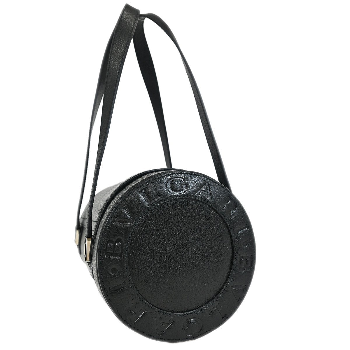 Bvlgari B.Zero1 Logomania Bag Leather, BLACK, LEATHER, Shoulder bag