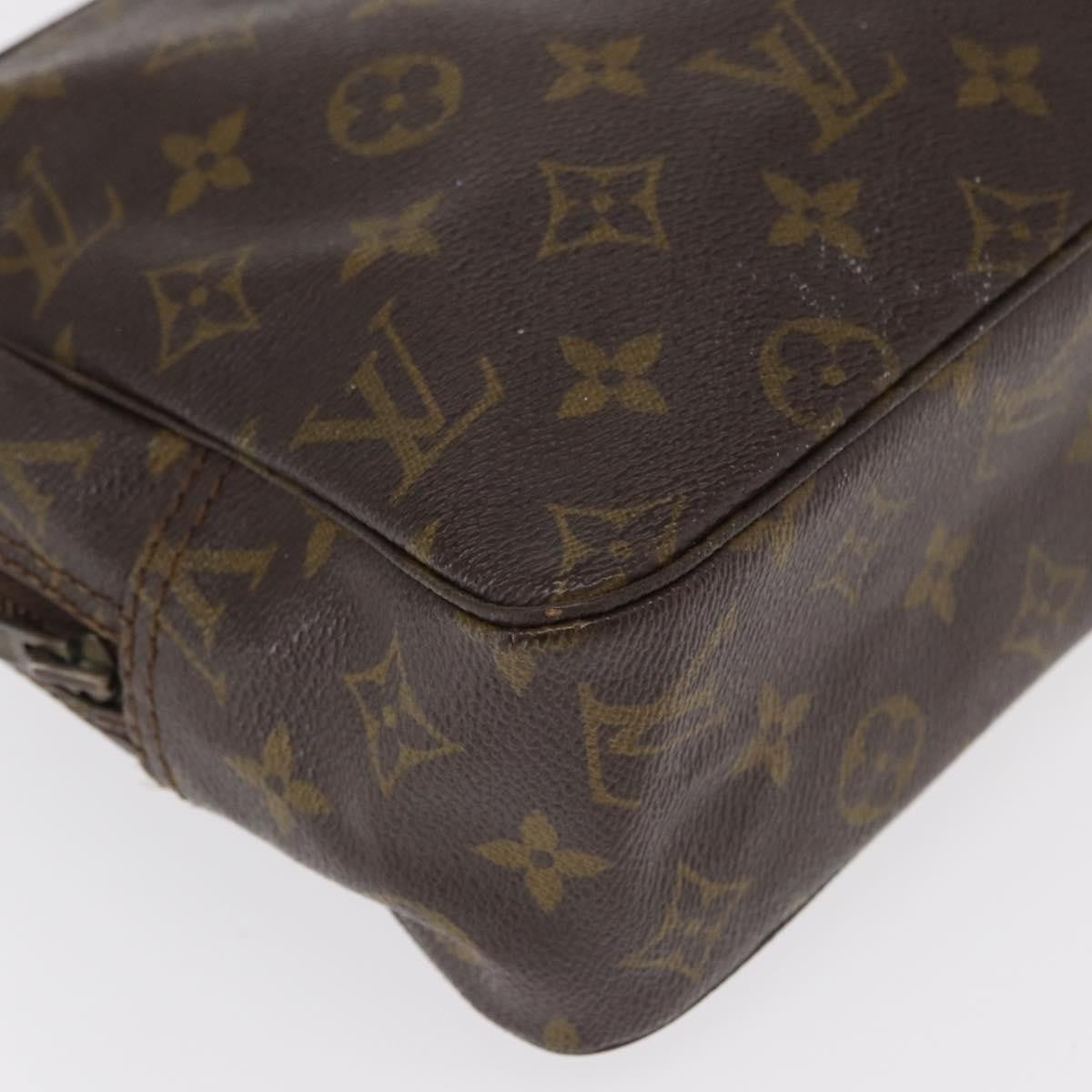 Louis Vuitton Trousse Toiletry Pouch Monogram Canvas, BROWN, CANVAS, Toiletry Case