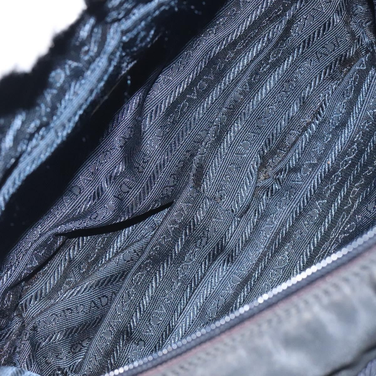 Prada Vintage Zip Handbag Tessuto, BLACK, NYLON, Handbag