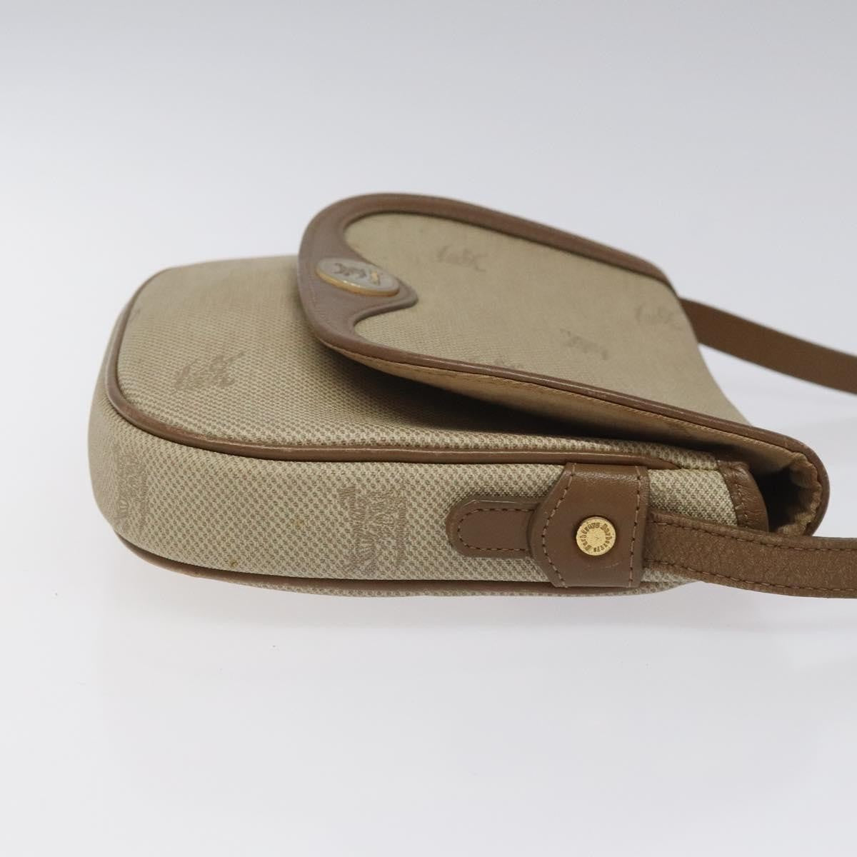 Burberry Vintage Shoulder Bag Canvas, BEIGE, CANVAS, Shoulder bag