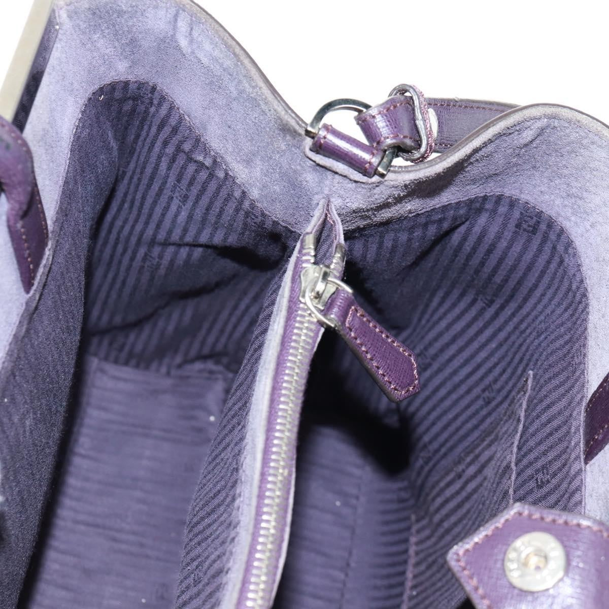 Fendi 2Jours Bag Leather, PURPLE, LEATHER, Handbag