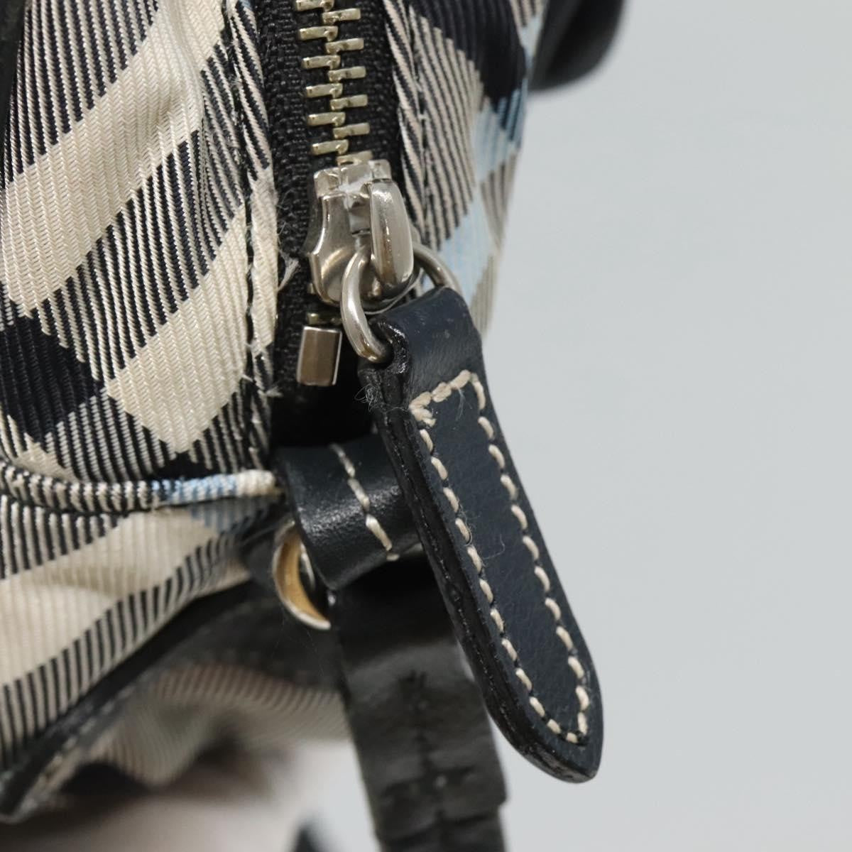 Burberry Nova Check Blue Label Nylon, GRAY, NYLON, Bag