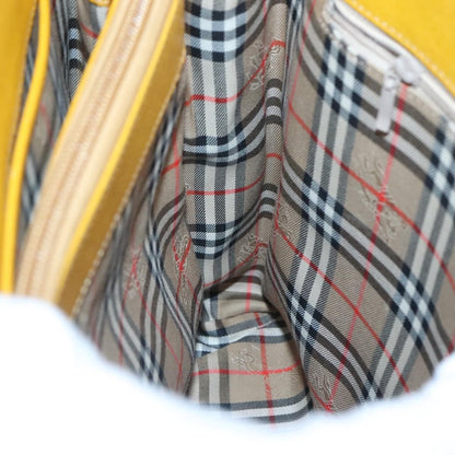 Burberry Vintage Handbag Leather, YELLOW, LEATHER, Handbag