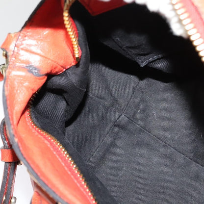 Chloe Ethel Handbag Leather, ORANGE, LEATHER, Handbag