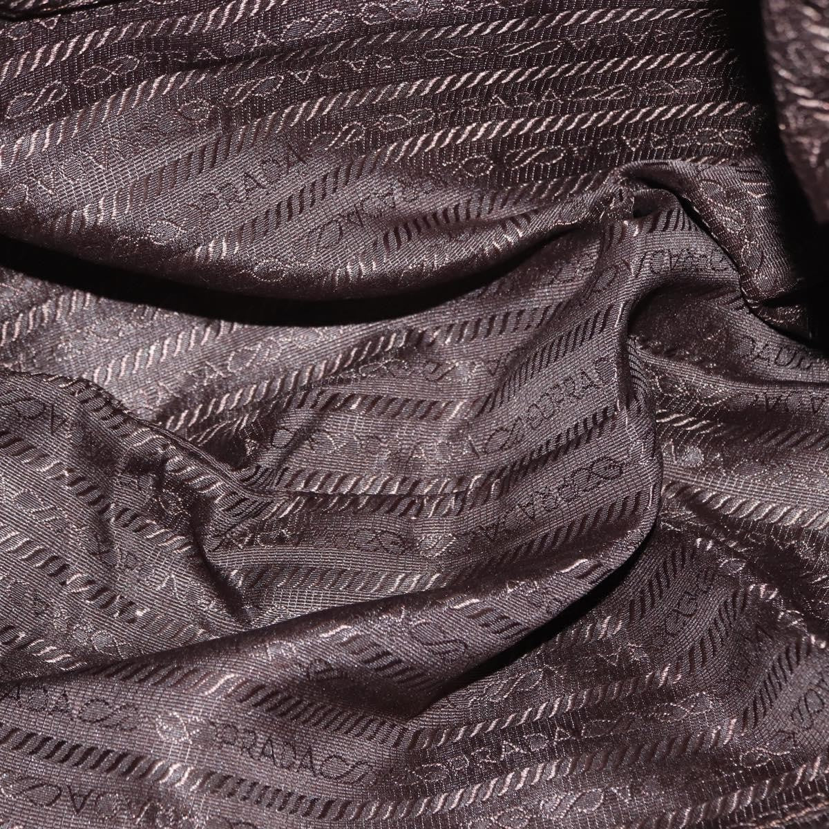 Prada Gaufre Convertible Hobo Tessuto, GRAY, NYLON, Shoulder bag