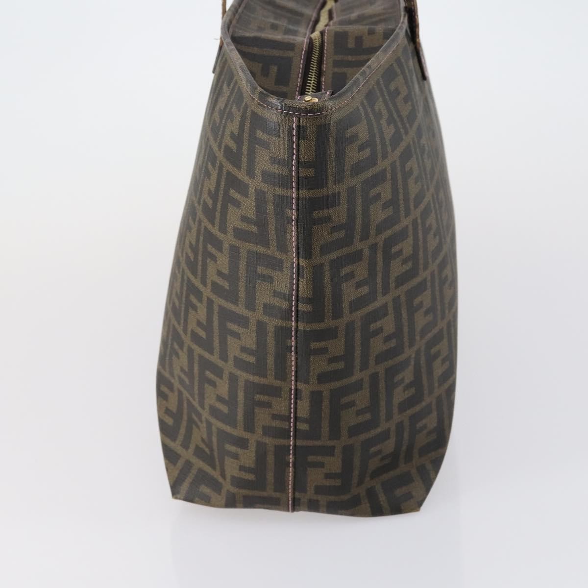 Fendi Roll Tote Zucca Canvas, BLACK, CANVAS, Tote bag