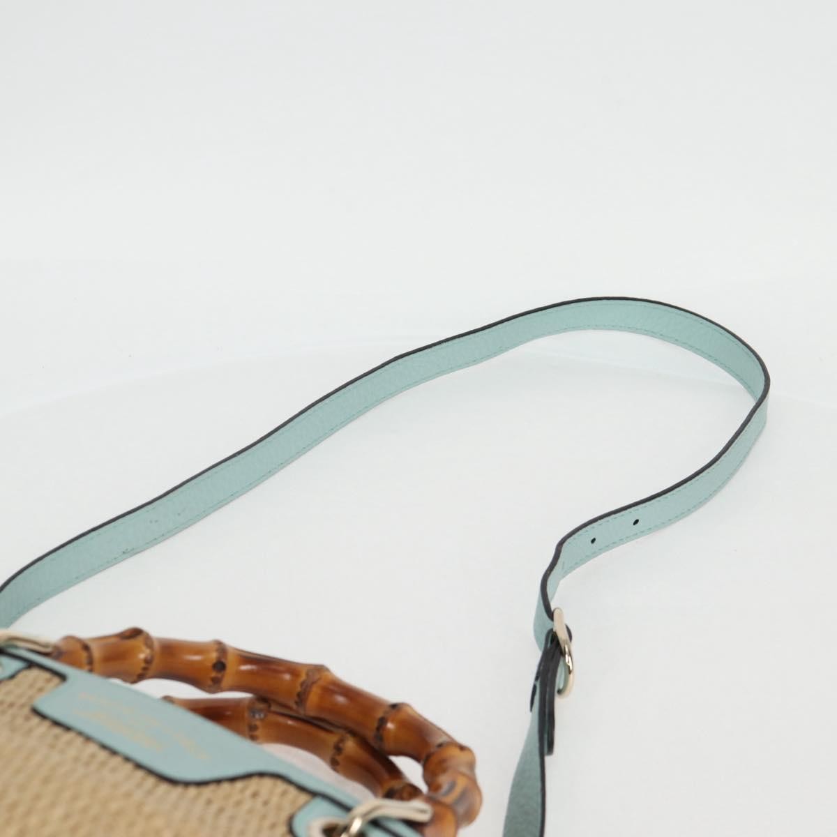 Gucci Bamboo Shopper Tote Straw, BEIGE, WICKER, Tote bag