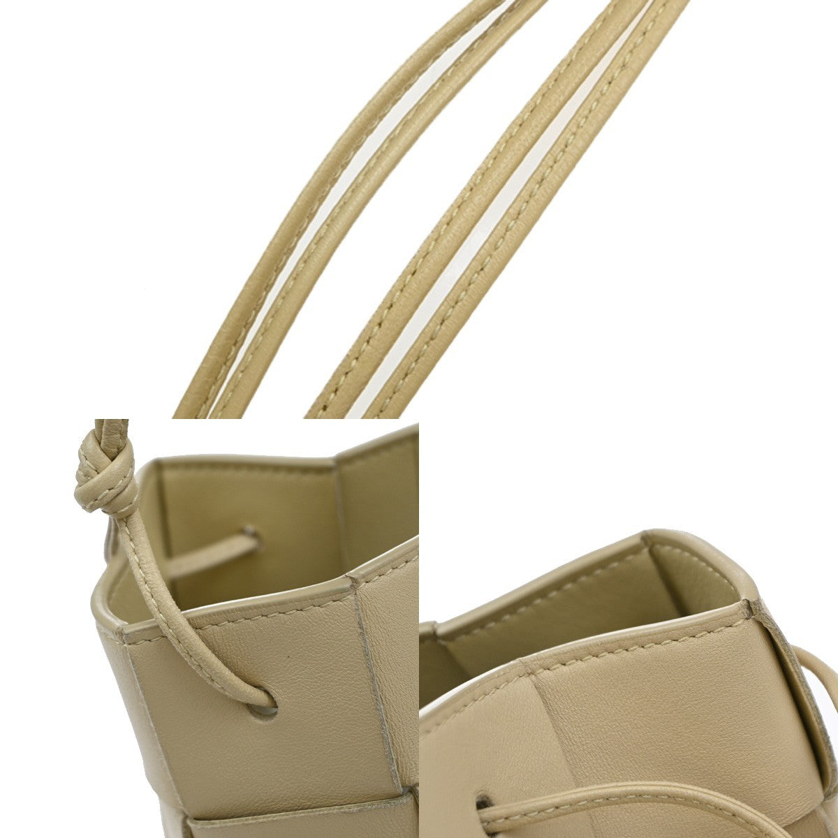 Bottega Veneta Cassette Bucket Bag Maxi Intrecciato Leather, BEIGE, LEATHER, Shoulder bag