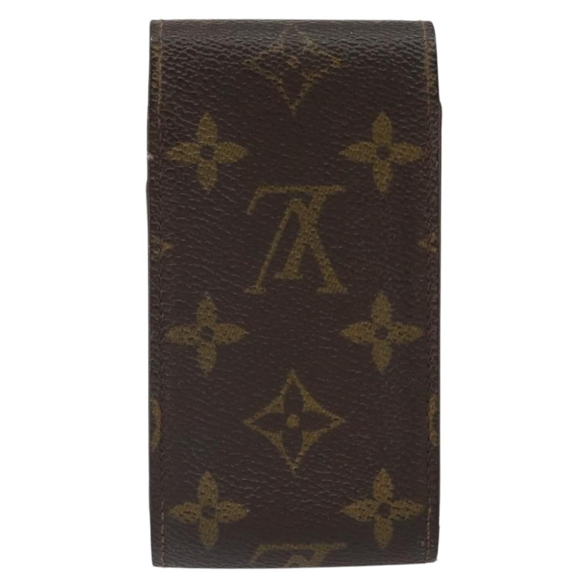 Louis Vuitton Cigarette Case Monogram Canvas, BROWN, CANVAS, Clutche & pouche