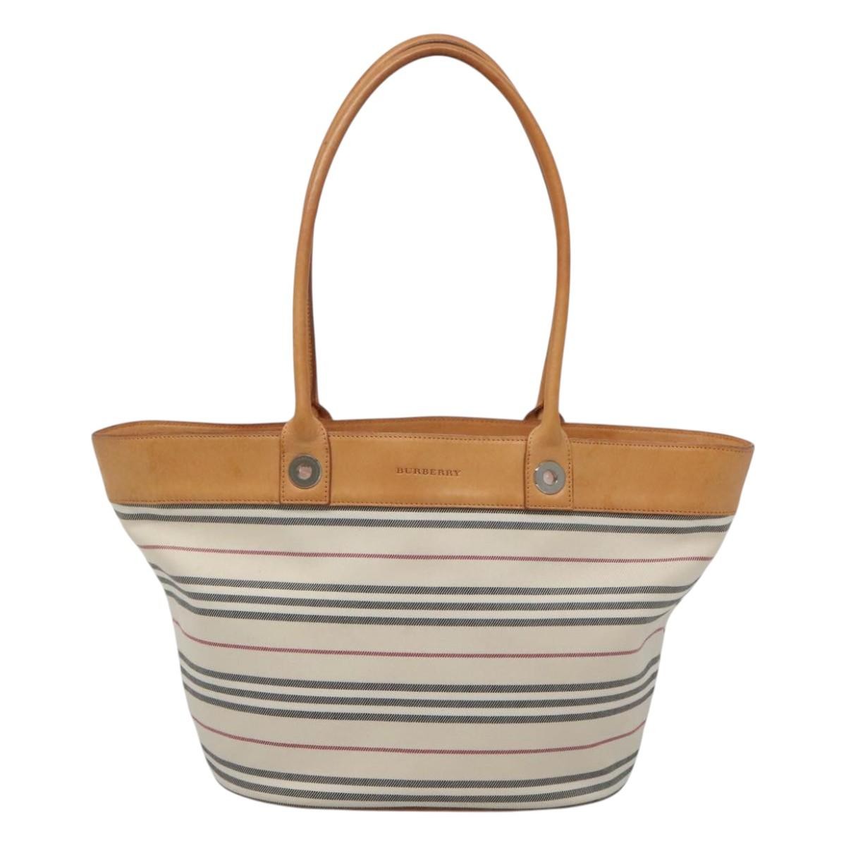 Burberry Nova check Shoulder bag Canvas, ECRU, CANVAS, Shoulder bag