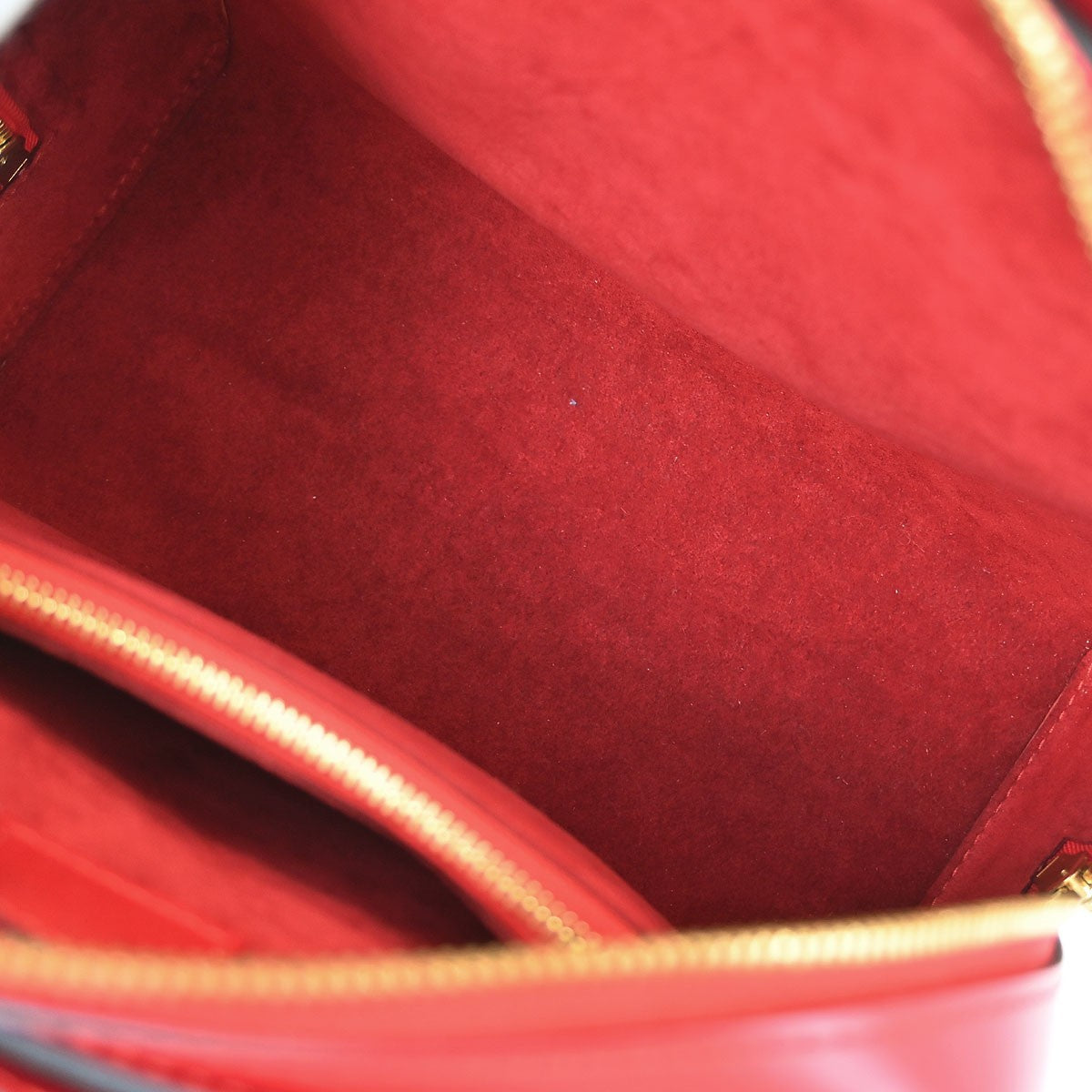 Louis Vuitton Pont Neuf Handbag Epi Leather, RED, LEATHER, Handbag