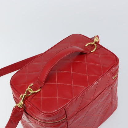 Chanel Vintage Vanity Case Patent, RED, PATENT_LEATHER, Handbag