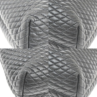 Bally Vintage Handbag Quilted Leather, BLACK, LEATHER, Handbag