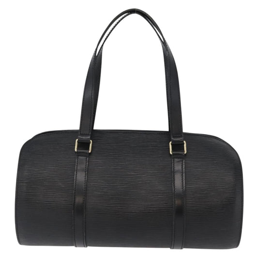Louis Vuitton Soufflot Handbag Epi Leather, BLACK, LEATHER, Handbag