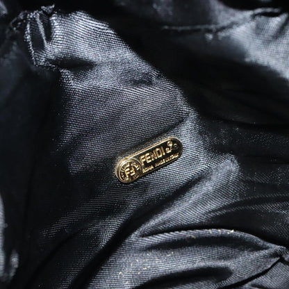 Fendi Vintage shoulderbag Satin, BLACK, SATIN, Shoulder bag