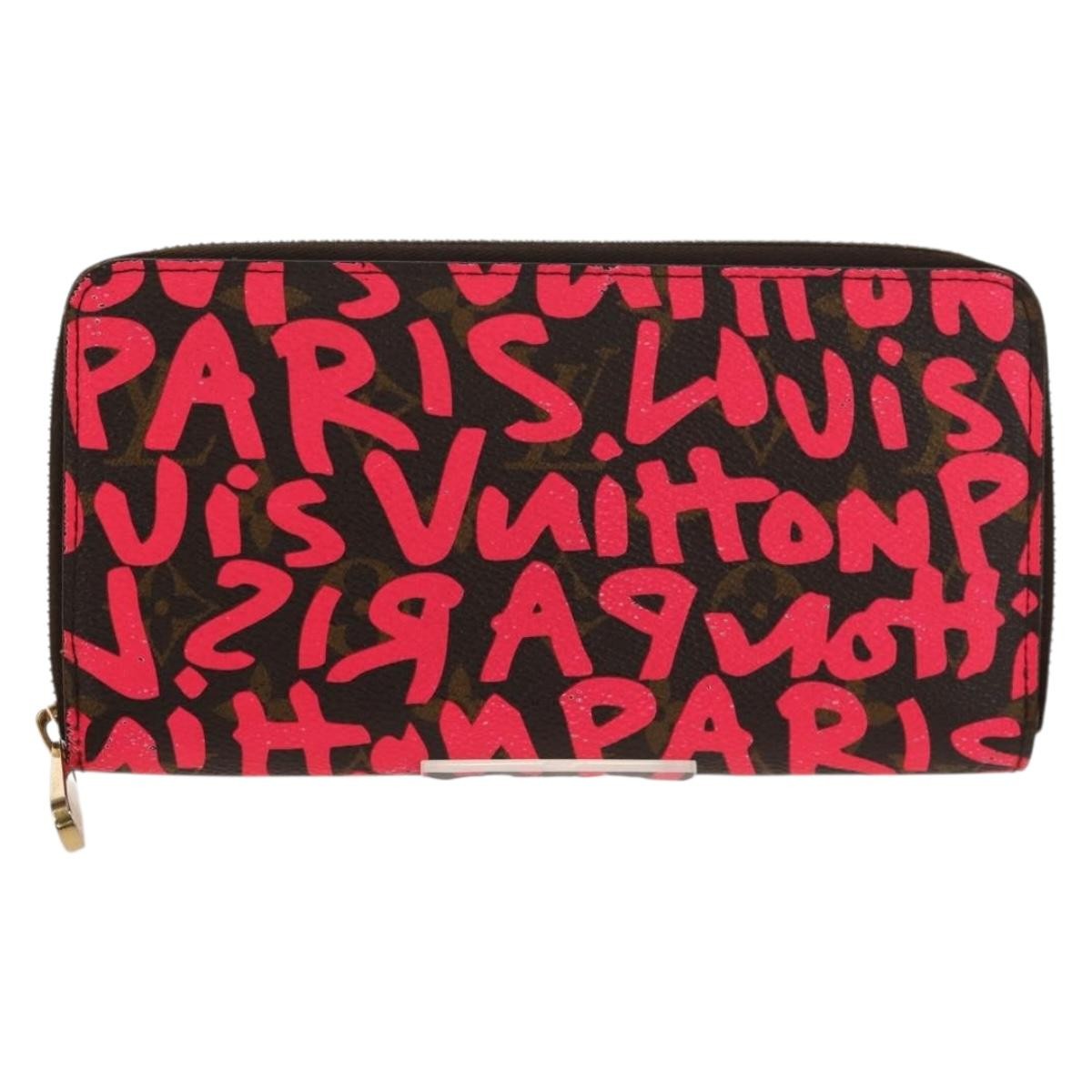 Louis Vuitton Zippy Wallet NM Monogram Graffiti, PINK, CANVAS, Wallets